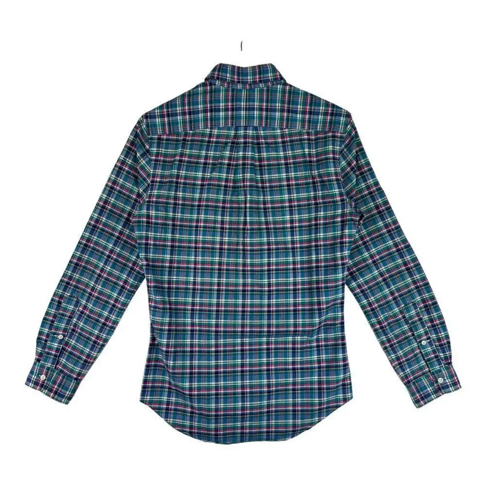 New POLO Ralph Lauren Men US S Multicolor Plaid Shirt Long Sleeve Button Down - Picture 2 of 7
